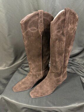 Steve Madden Brown Suede Knee-High Boots
